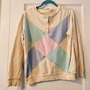 David Smith Pastel 80s Retro Pull Over